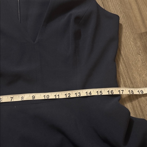 Dress the Population Catalina Fit & Flare Black XL $182 navy blue sleeveless - Picture 6 of 10